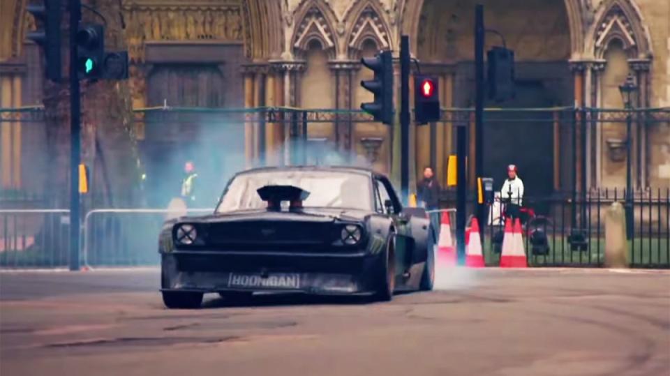 Ken Block způsobil v Londýně pozdvižení.